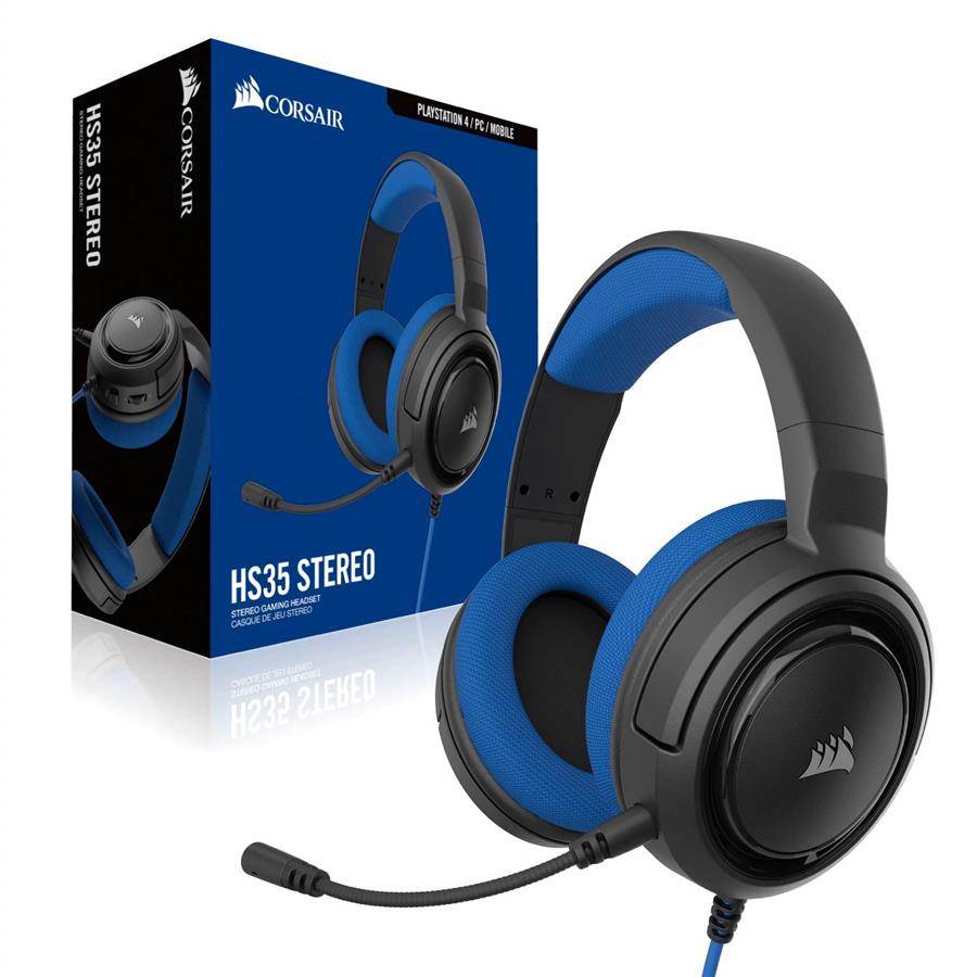 Corsair Hs35 Stereo Gaming Headset Blue Derp